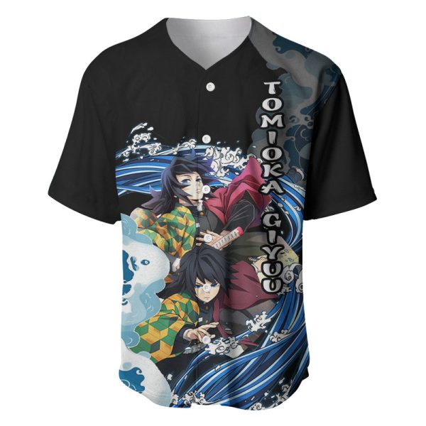 Tomioka Giyuu - Demon Slayer Baseball Jersey Anime Japan Style For Men and Women Jezsport.com