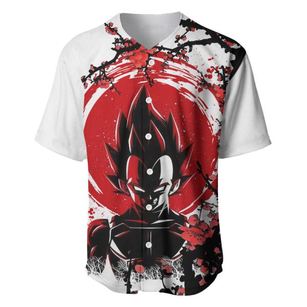 Vegeta Anime Japan Style Baseball Jersey For Men and Women Jezsport.com