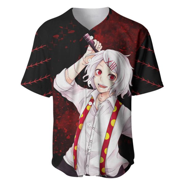 Juuzou Suzuya - Tokyo Ghoul Baseball Jersey Anime Grunge Style For Men and Women Jezsport.com