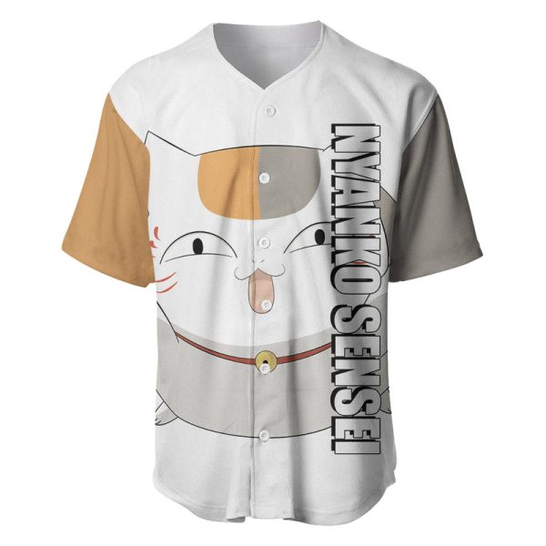 Nyanko Sensei Madara - Natsume Yuujinchou Baseball Jersey Anime Style For Men and Women Jezsport.com