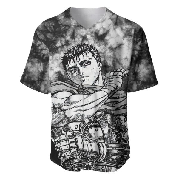 Guts Berserk Baseball Jersey Grunge Style For Men and Women Jezsport.com