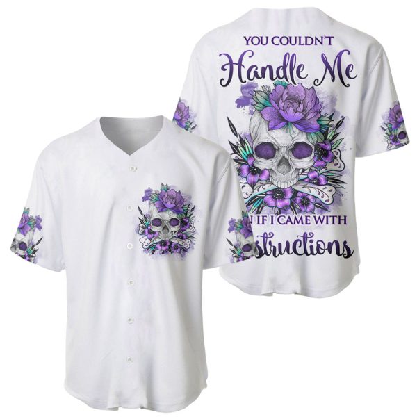 You Couldn't Handle Me Skul Baseball Jersey For Men and Women Jezsport.com