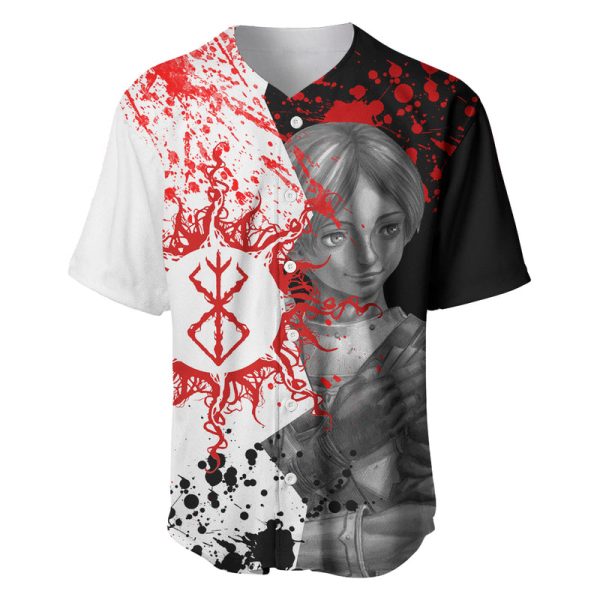 Judeau Berserk Baseball Jersey Anime Run Symbol Blood Style For Men and Women Jezsport.com