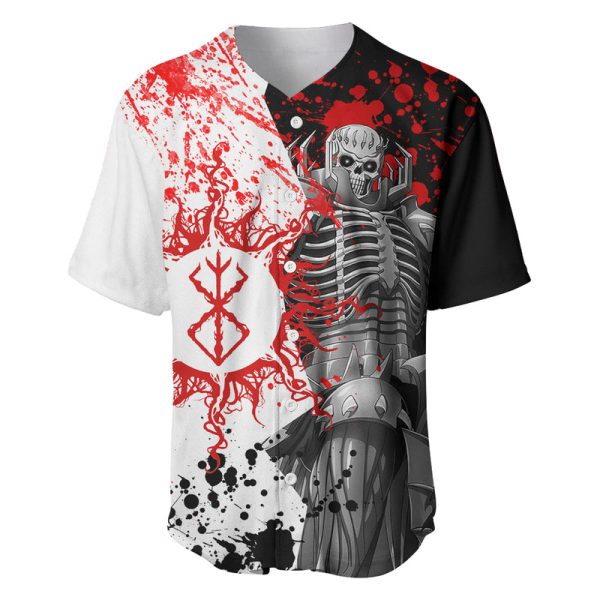 The Skull Knight Berserk Baseball Jersey Anime Japan Style For Men and Women Jezsport.com