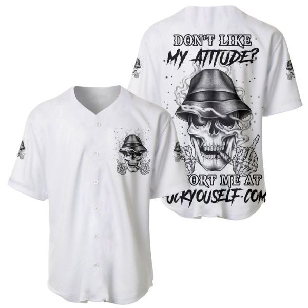 Don't Like My Attitude Baseball Jersey For Men and Women Jezsport.com