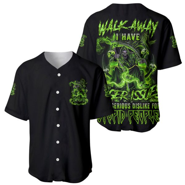 Walk Away I Have Anger Issues Baseball Jersey For Men and Women Jezsport.com