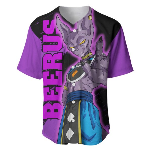 Beerus Dragon Ball Baseball Jersey Jezsport.com