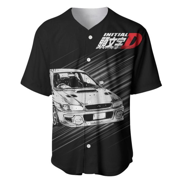 Bunta Fujiwara Impreza Initial D Baseball Jersey Manga Mix Anime Style For Men and Women Jezsport.com