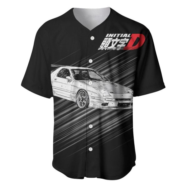 Ryosuke Takahashi RX-7 Initial D Baseball Jersey Manga Mix Anime Style For Men and Women Jezsport.com