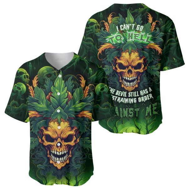 I Can't Go To Hell The Devil Still Has A Restraining Order Against Me Baseball Jersey For Men and Women Jezsport.com