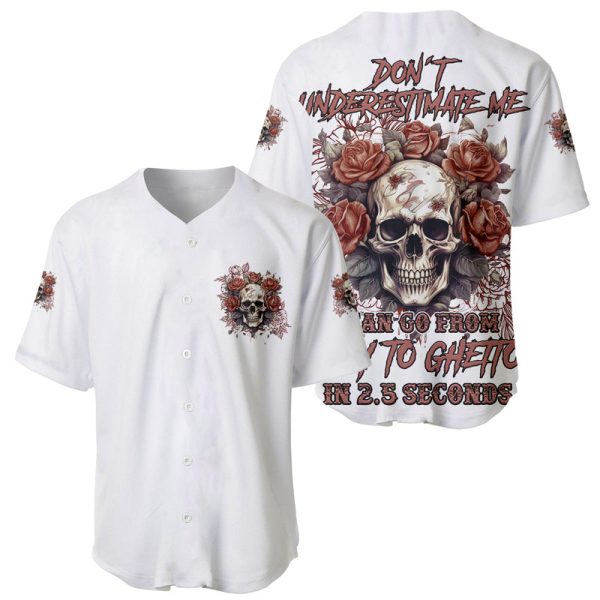 Don't Underestimate Me Baseball Jersey For Men and Women Jezsport.com