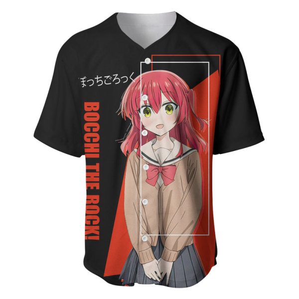 Ikuyo Kita Bochi The Rock! Baseball Jersey Anime Style For Men and Women Jezsport.com