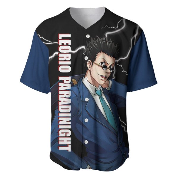 Leorio Hunter X Hunter Baseball Jersey Anime Style For Men and Women Jezsport.com