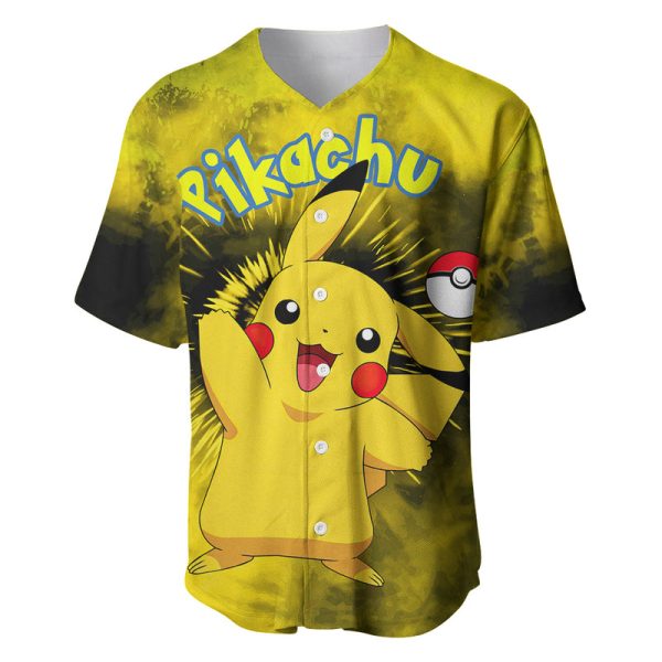 Pikachu - Tie Dye Anime Baseball Jersey For Men and Women Jezsport.com