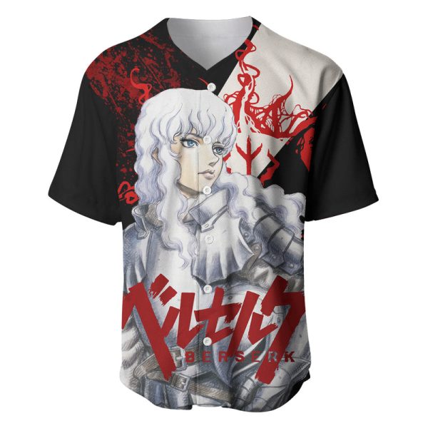 Griffith Berserk Baseball Jersey Black Blood Style For Men and Women Jezsport.com