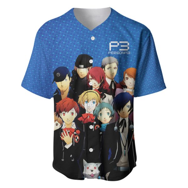 Persona 3 Team Anime Baseball Jersey For Men and Women Jezsport.com