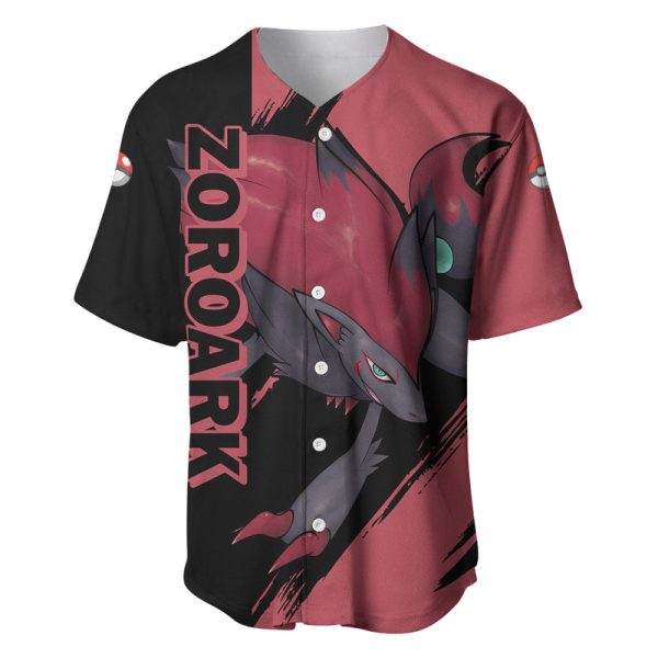 Zoroark Anime - Pokemon Baseball Jersey Jezsport.com