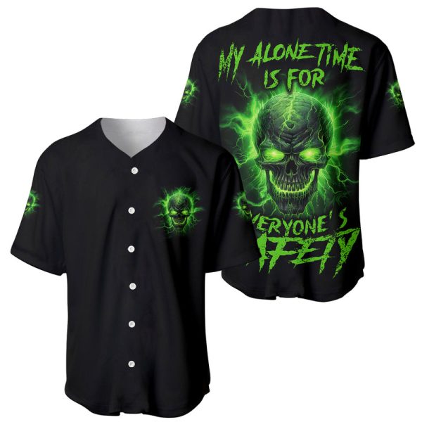 My Alone Time Is For Everyone's Safety Baseball Jersey For Men and Women Jezsport.com