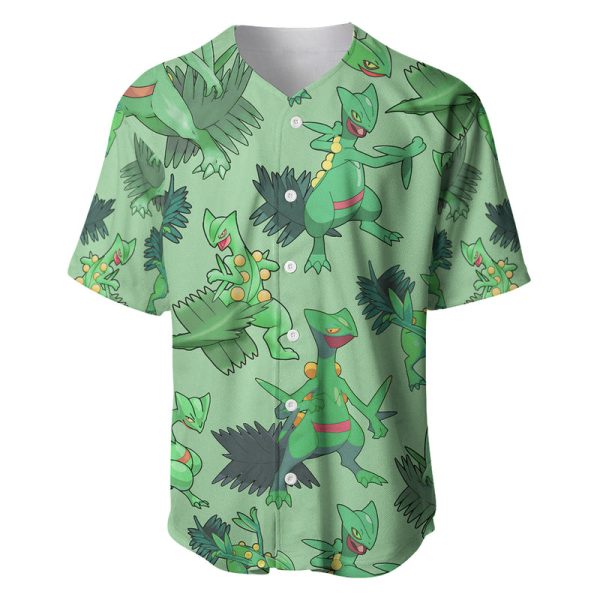 Sceptile Pattern Style Baseball Jersey Jezsport.com