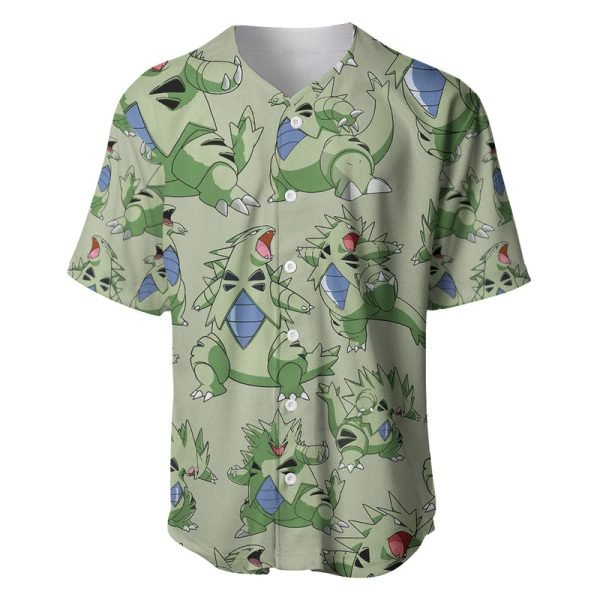 Tyranitar Pattern Style Baseball Jersey Jezsport.com