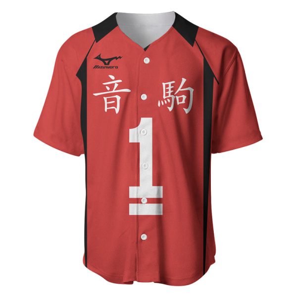 Nekoma Tetsuro Kuroo - Number 1 Uniform Anime Baseball Jersey For Men and Women Jezsport.com