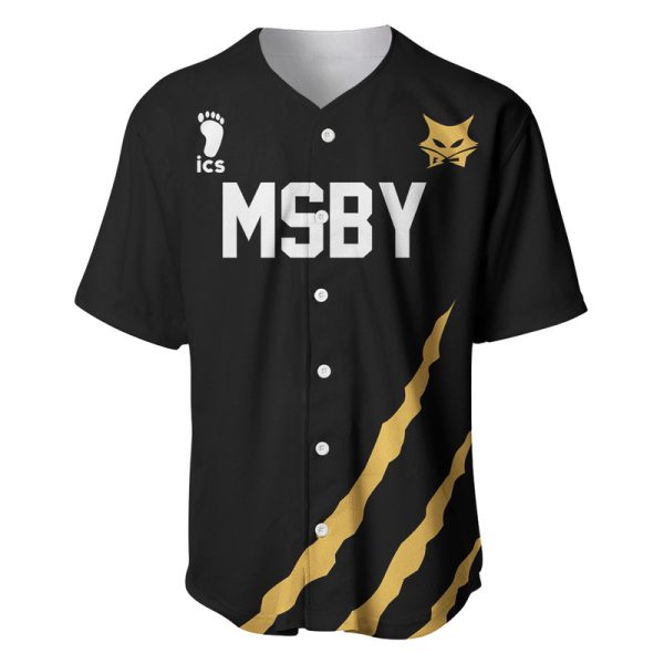 MSBY Black Jackal Baseball Jersey For Men and Women Jezsport.com