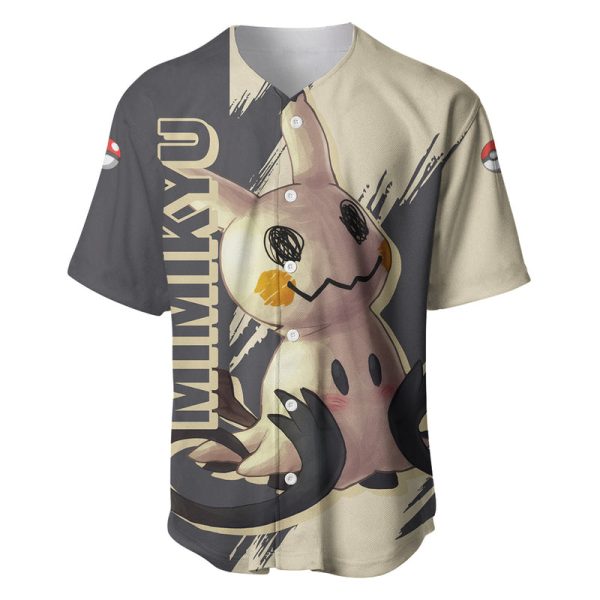 Mimikyu Pokemon Anime Baseball Jersey Jezsport.com