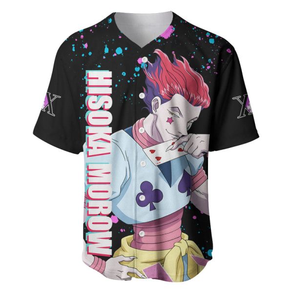 Hisoka Morow Baseball Jersey Hunter X Hunter For Men and Women Jezsport.com