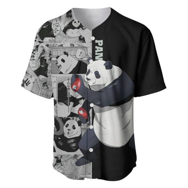 Panda Baseball Jersey Jujustu Kaisen For Men and Women Jezsport.com