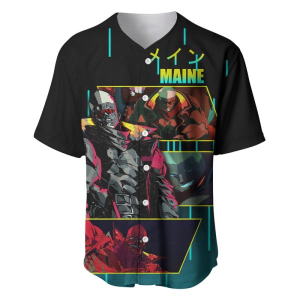 Cyberpunk Maine Baseball Jersey Jezsport.com