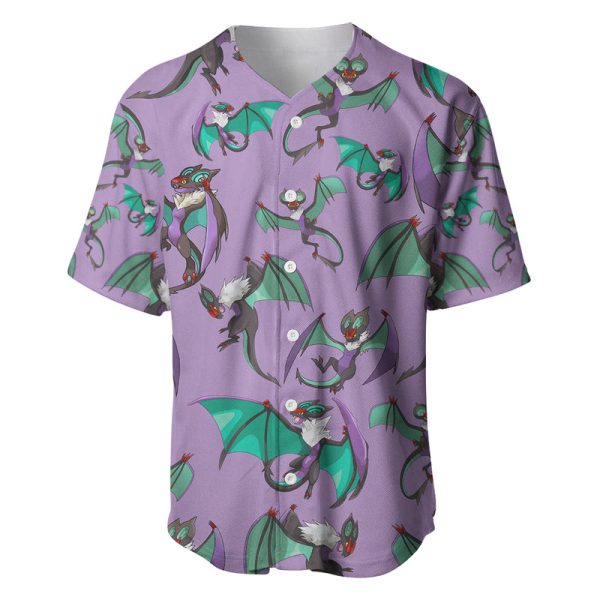 Noivern Pattern Style Baseball Jersey Jezsport.com