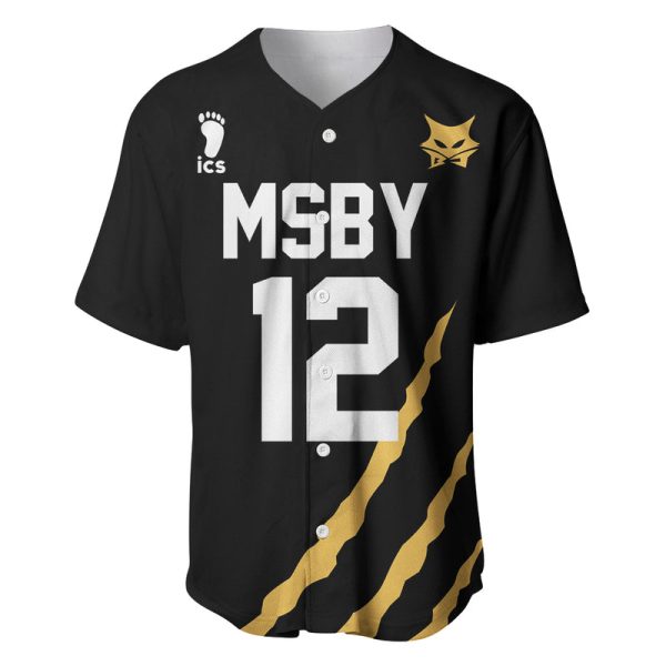 Kotaro Bokuto - Number 12 MSBY Anime Baseball Jersey For Men and Women Jezsport.com