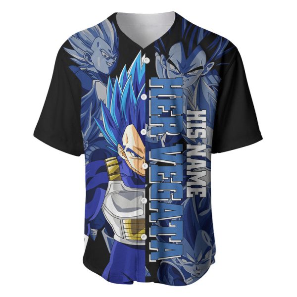 Vegeta Baseball Jersey Dragon Ball For Men and Women Jezsport.com