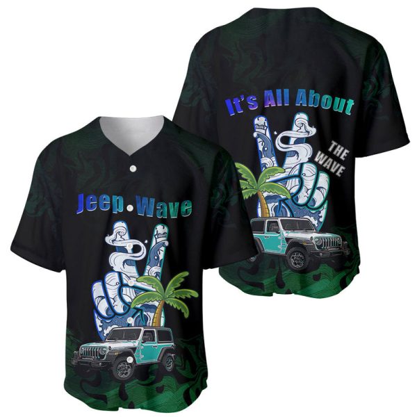 Jeep Baseball Jersey It's All About The Wave For Men and Women Jezsport.com