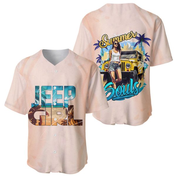 Jeep Girl Summer Soul Baseball Jersey For Men and Women Jezsport.com