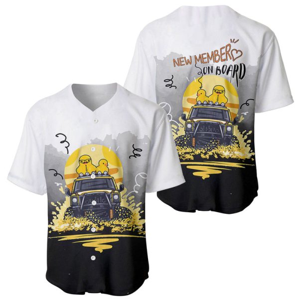 Jeep Dad Baseball Jersey New Duck On Jeep For Men and Women Jezsport.com