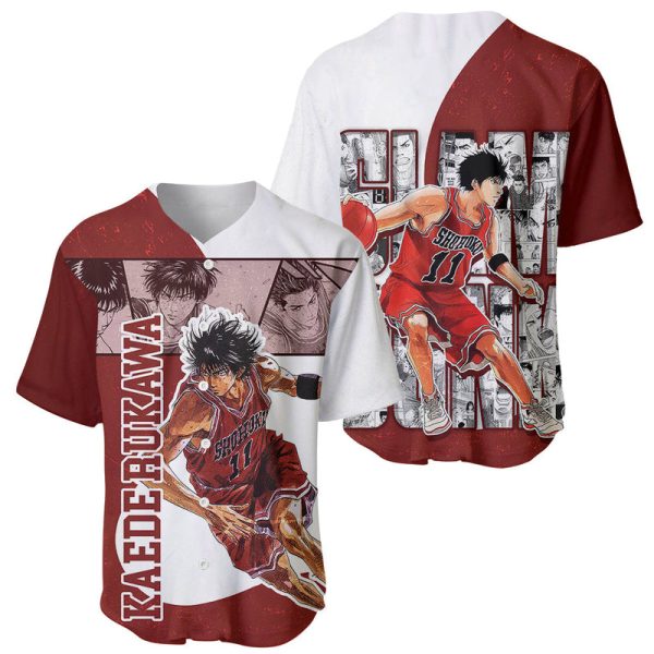 SLAMDUNK Movie Baseball Jersey Rukawa Super Rookie For Men and Women Jezsport.com