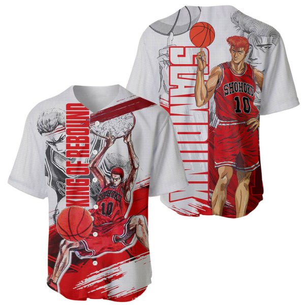 Hanamichi Sakuragi Slam Dunk Movie Baseball Jersey For Men and Women Jezsport.com