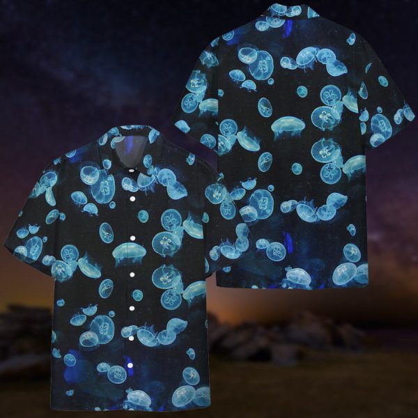 3D Moon Jellies Hawaii Shirt, Summer Shirt For Men and Women Jezsport.com