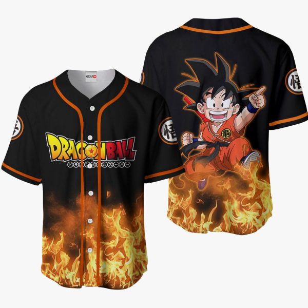 Dragonball Kid Goku Baseball Jersey For Men and Women Jezsport.com