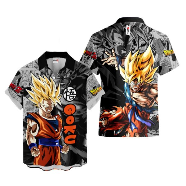 Anime Dragon Ball Goku Super Saiyan Hawaiian Shirt, Summer Shirt For Men and Women Jezsport.com