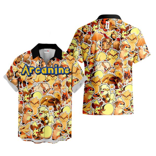 Pokemon Arcanine Hawaiian Shirt, Summer Shirt For Men and Women Jezsport.com