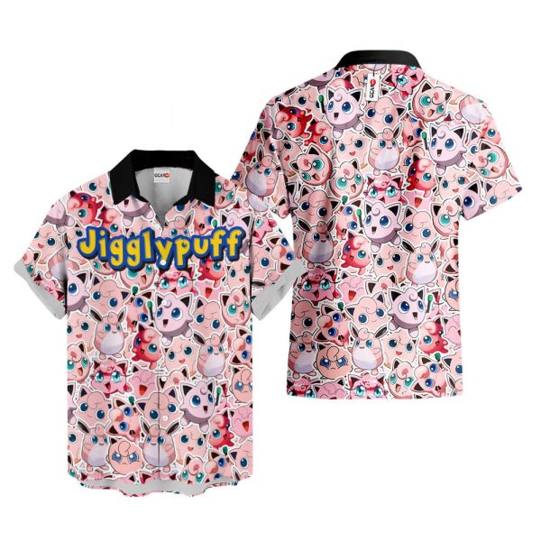 Pokemon Pattern Jigglypuff Hawaiian Shirt, Summer Shirt For Men and Women Jezsport.com