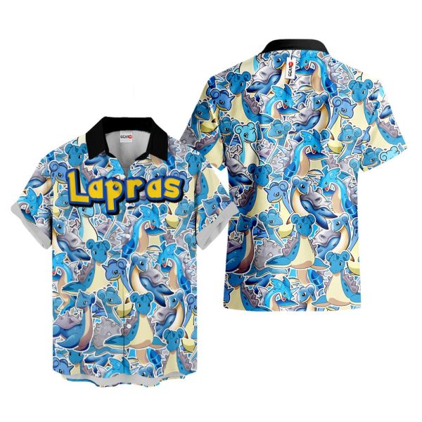 Pokemon Lapras Hawaiian Shirt, Summer Shirt For Men and Women Jezsport.com