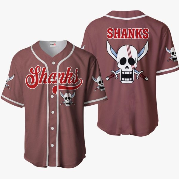 Pokemon Shanks Symbol Baseball Jersey For Men and Women Jezsport.com