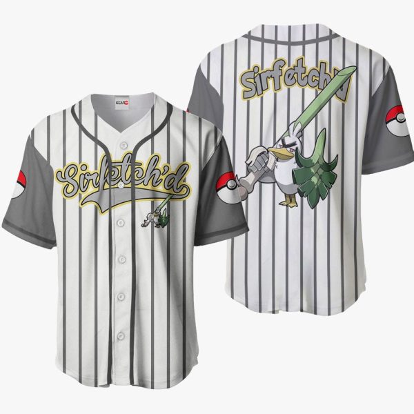 Anime Pokemon Sirfetch'd Baseball Jersey For Men and Women Jezsport.com