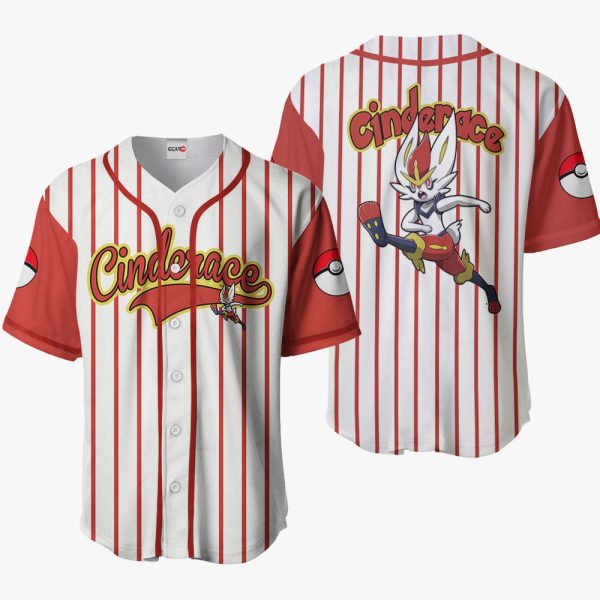 Pokemon Cinderace Baseball Jersey For Men and Women Jezsport.com