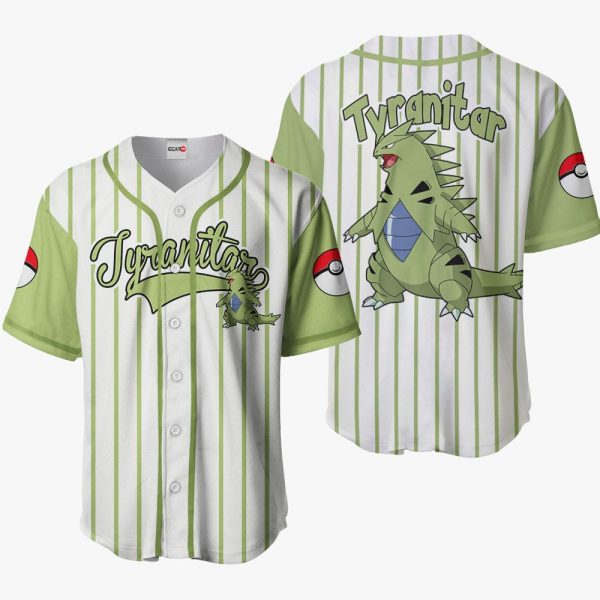 Anime Pokemon Tyranitar Baseball Jersey For Men and Women Jezsport.com