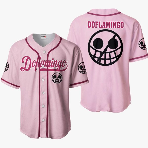 Anime Pokemon Doflamingo Symbol Baseball Jersey For Men and Women Jezsport.com