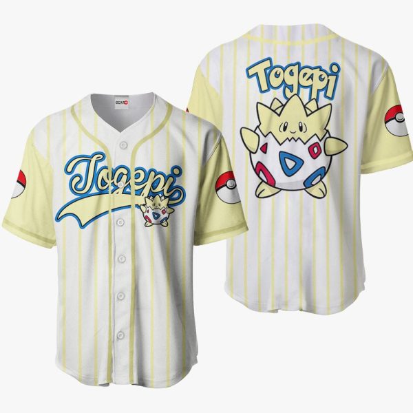 Anime Pokemon Togepi Baseball Jersey For Men and Women Jezsport.com